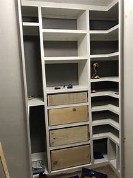 Image result for Building Walk-In Closet Shelves