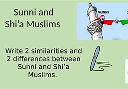 Image result for Sunni vs Shiite Beliefs