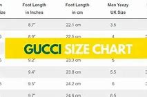 Image result for Gucci Shoe Size Chart