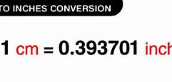 Image result for Cm to Inches Converter Chart