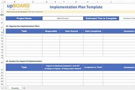 Image result for Implementation Plan Template Excel