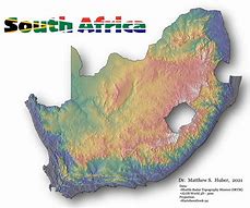 Image result for Topographic Map of South Africa
