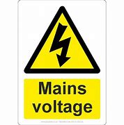 Image result for Low Voltage Sign