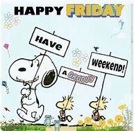 Image result for Good Morning Happy Friday Snoopy
