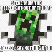 Image result for Steve and Creeper Meme