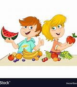 Image result for Eating Fruit Cartoon