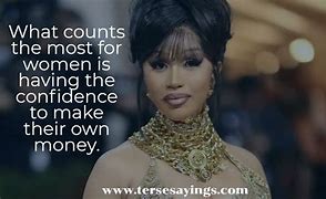 Image result for Cardi B Money Quotes