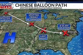 Image result for Spy Balloon Route