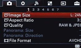 Image result for Sony Alpha 1 Menu System