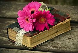 Image result for Book with Flowers Coming Out