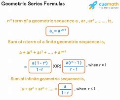 Image result for Geometric Sequence Formula