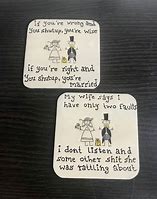 Image result for Funny Coasters Anniversary Husband