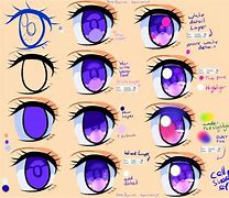 Image result for Anime Eyes All Colors
