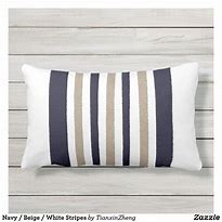Image result for Navy and Beige Pillows