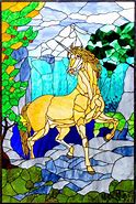 Image result for Captive Unicorn Stained Glass