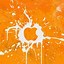 Image result for Orange Apple iPhone Wallpaper
