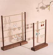 Image result for Wooden Earring Display