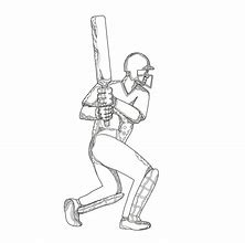 Image result for Batsman Sketch