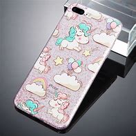 Image result for iPhone 8 with a Unicorn Phone Case with Glitter