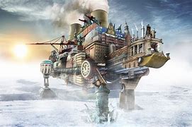 Image result for Steampunk City Ship