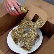 Image result for DIY Glitter Letters