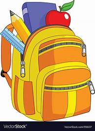 Image result for School Supply Backpack Clip Art