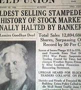 Image result for Stock Market Crash Newspaper