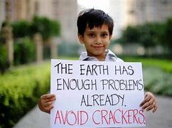 Image result for No Cracker On Diwali Poem