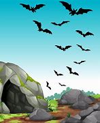 Image result for bats caves entrance clip art