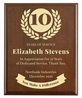 Image result for 10 Year Work Anniversary Plaque