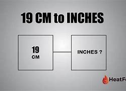 Image result for 19 Centimeters to Inches