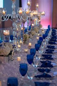 Image result for Wedding Decorations Blue Receptions