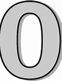Image result for Number 0 in Gray