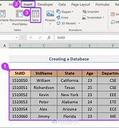 Image result for How to Create Database in Excel