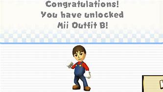 Image result for Mii Outfit B Mario Kart Wii