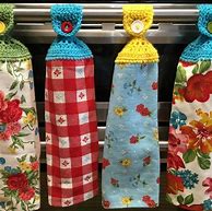 Image result for Hanging Kitchen Towels Crochet