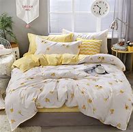 Image result for White and Yellow Bedding Sets