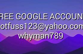 Image result for Google Account Email and Password