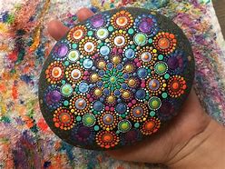 Image result for Mandala Dot Painting Stones