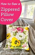 Image result for Bed Pillow Covers with Zippers