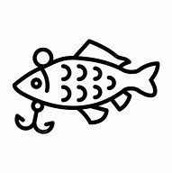 Image result for Fish Bait Hook Icons Black and White
