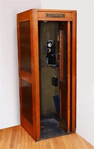 Image result for +Antique Inside Wooden Phonebooth
