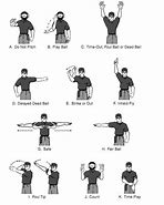 Image result for Baseball Umpire Signals Chart