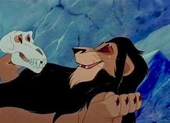 Image result for Lion King Scar Playing with Skull