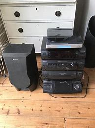 Image result for Compact Stereo System with Turntable