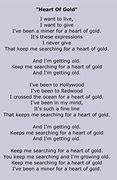 Image result for Neil Young Heart of Gold Lyrics