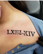 Image result for Roman Numeral Temporary Tattoos