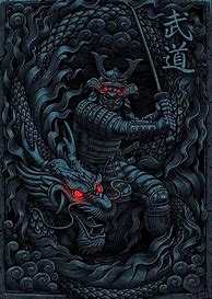 Image result for Dragon Samurai Warrior