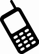 Image result for Cell Phone Clip Art Black and White