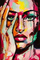 Image result for Abstract Woman Face Art